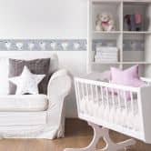 Lovely Kids selbstklebende Kinderzimmer Bordüre Meow Cats mit süßen Katzen 