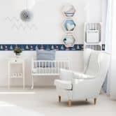 Lovely Kids selbstklebende Kinderzimmer Bordüre Sailor Friends mit Segelbooten 