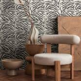 Zebra behang zwart wit - dierenprint patroon behang - Vliesbehang modern 