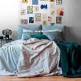 Papier peint avec motifs artistiques abstraits multicolores - papier peint intissé design galerie - papier peint moderne 