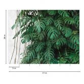 Livingwalls Tapete Monstera Metropolitan Stories THE WALL Vliestapete grün, grau 
