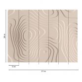 Livingwalls 3D Tapete Metropolitan Stories THE WALL Vliestapete geometrisch beige 