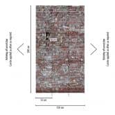 Livingwalls Tapete in Steinoptik Metropolitan Stories THE WALL Vliestapete Backstein rot, grau 