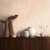 Strukturtapete vertikal Creme Beige – Vliestapete mit 3D-Effekt  