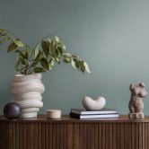Unitapete mit feiner Struktur Blau-Grau – Einfarbige Vliestapete modern & dezent 