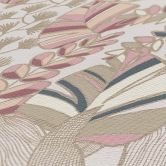 Jungle Papier peint intissé Plantes Rose Blanc Papier peint moderne Feuilles 