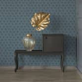 Architects Paper Vliestapete Alpha geometrische Tapete blau, metallic 