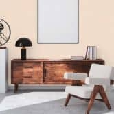 Moderne Strukturtapete Beige - Vliestapete für Wohnzimmer 