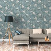 A.S. Création Vliestapete Cuba Blumentapete floral beige, blau 