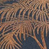 Non-woven wallpaper forest trees palm trees blue brown metallic wallpaper wallpaper nature jungle 