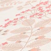Tapete mit Blumen im Retro-Stil Weiß Beige - Florale Vliestapete mit Blättern 