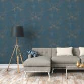 A.S. Création Vliestapete History of Art Barocktapete mit Ornamenten blau, silber 