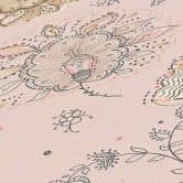 Pflanzentapete Beige Rosa - Florale Tapete Klassisch - Naturtapete 
