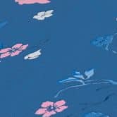 Tapete Pfau Blau Rosa - Blumentapete Designer - Vliestapete mit Vögeln Floral 
