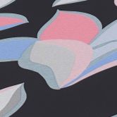 Blumentapete Schwarz Silber - Tapete Floral Hawaii - Designertapete Natur 