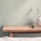 Unitapete mit Leinen-Optik Creme Beige Weiß – Einfarbige Vliestapete strukturiert 