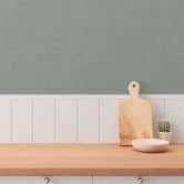 Single wallpaper with linen look green blue - plain non-woven wallpaper with textile texture 