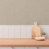 Vliestapete in Braun-Beige – Natürlicher Look mit textiler Struktur 
