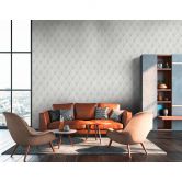 Livingwalls Vliestapete Metropolitan Stories Art Déco Tapete Ava New York grau, metallic, weiß 