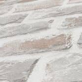 behang stone look - steen behang PVC-vrij van A.S. Création grijs wit 386371 
