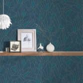 A.S. Création Vliestapete New Life geometrische Tapete blau, petrol, beige 