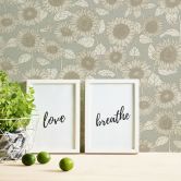 A.S. Création New Life Papier peint floral , Beige, Gris  