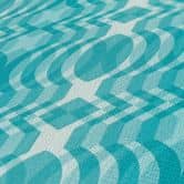 Geometrische Vliestapete Creme Blau - Grafik-Tapete im Retro-Stil - Vintage Mustertapete  