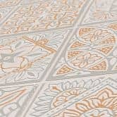 Papier peint carrelage or gris - papier peint aspect carrelage - papier peint intissé salon cuisine 