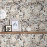 A.S. Création Vliestapete Trendwall 2 Rosentapete floral grau, schwarz, weiß 