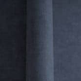 Textured wallpaper with a dark blue textile look - Elegant non-woven wallpaper - Modern wall design 
