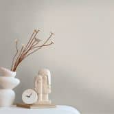 Single wallpaper with linen look beige - Textured non-woven wallpaper - Plain & subtle 