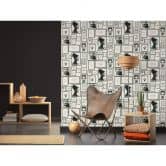 Livingwalls papier peint intissé Metropolitan Stories papier peint Lola Paris noir 