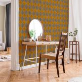 Livingwalls Papier peint intissé New Walls Finca Home motif carrelage jaune, beige, crème 