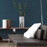 Livingwalls Vliestapete New Walls Unitapete einfarbig blau 