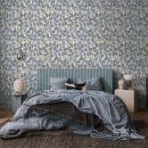 Tapete Vlies botanisch - dezentes Blätterdesign in Taupe & Steingrau 