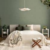 Vlies Tapete floral - markantes Retro-Muster in Steingrau & Naturton 