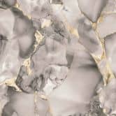 Papier peint marbré Gris Beige Or - Papier peint intissé aux accents métalliques moderne 