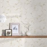 A.S. Création Vliestapete Romantico Barocktapete mit Ornamenten beige, creme, metallic 