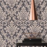 Livingwalls Vliestapete Trendwall Tapete mit Ornamenten barock beige, metallic, schwarz 