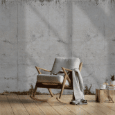Fototapete Betonwand grau beige - Vliestapete Industrial Livingwalls - matt und glatt 