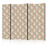 Paravent, Raumteiler freistehend, Trennwand - Little Bouquets - Exotic Flora 