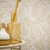 COSMOPOLITAN Dschungel Tapete Beige Creme - Botanische Vliestapete mit Blättern 