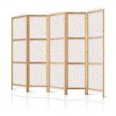 Paravent, Raumteiler freistehend, Trennwand - Star Map - Delicate Constellations in Warm Shades 