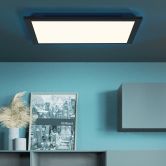 Deckenleuchte Albert, schwarz, 39,6 x 39,6 cm, LED Panel, dimmbar 
