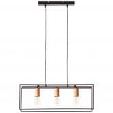 Pendelleuchte Amber, braun, 85,5 x 60 cm, Metall Pendellampe 
