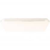 Wand- und Deckenleuchte Amelie, silber, weiß, 54 x 54 cm, Deckenlampe 