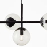 Pendelleuchte Amina, grau, 147,5 x 93,3 cm, Metall Deckenlampe 