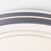 Wand- und Deckenleuchte Aurora, grau, Ø 48,5 cm, Innenleuchte 
