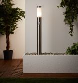 Außenstandleuchte Carlo, metallic, 77,5 x 11,9 cm, Außenlampe 