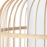 Pendelleuchte Charlie, braun, 150 x 30 cm, Bambus Pendellampe 